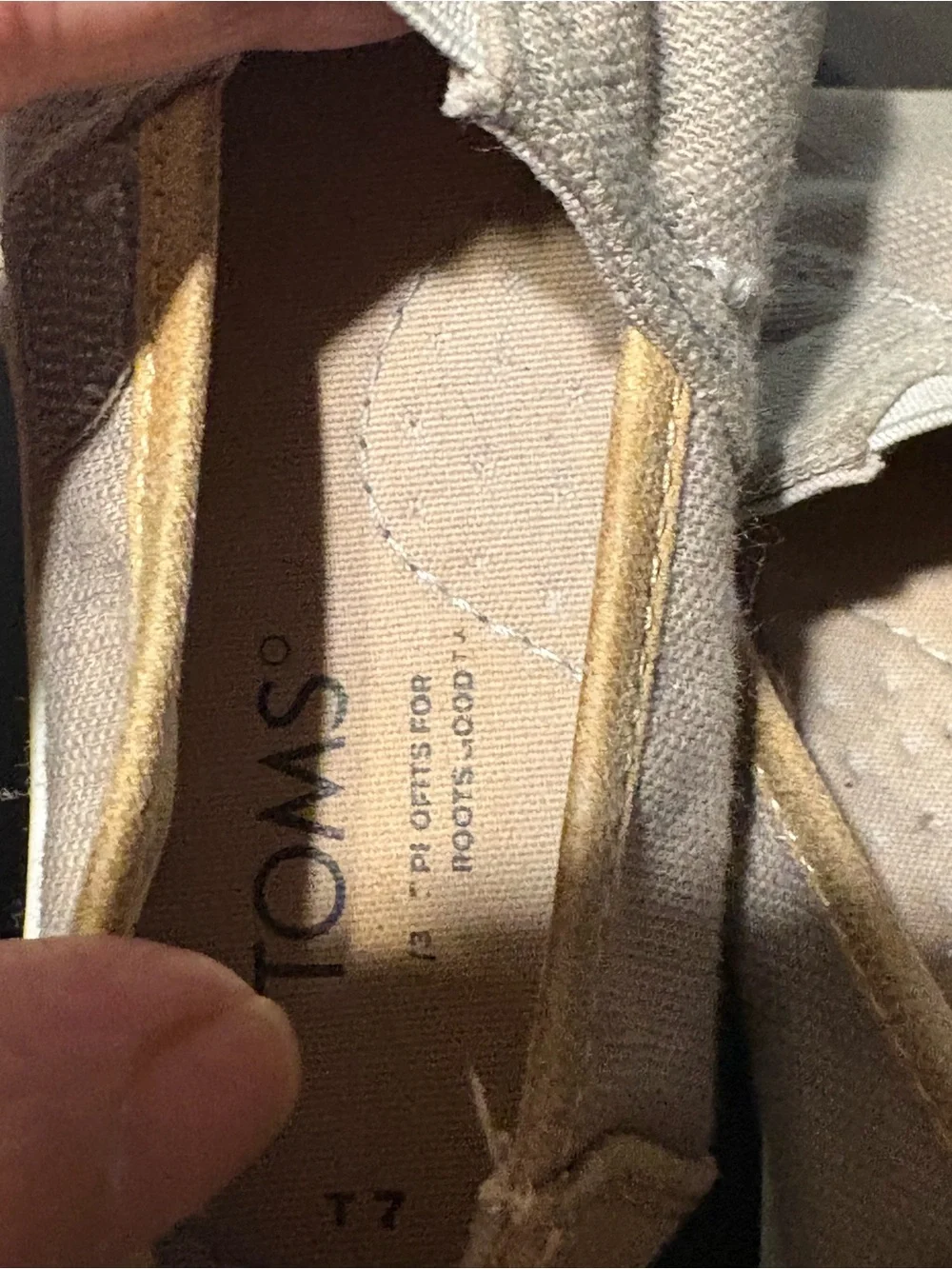 Toms Kids Slip-On Canvas Sneakers in Light Taupe